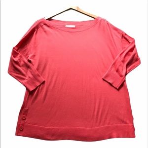 1901 Coral Boatneck Light Sweater